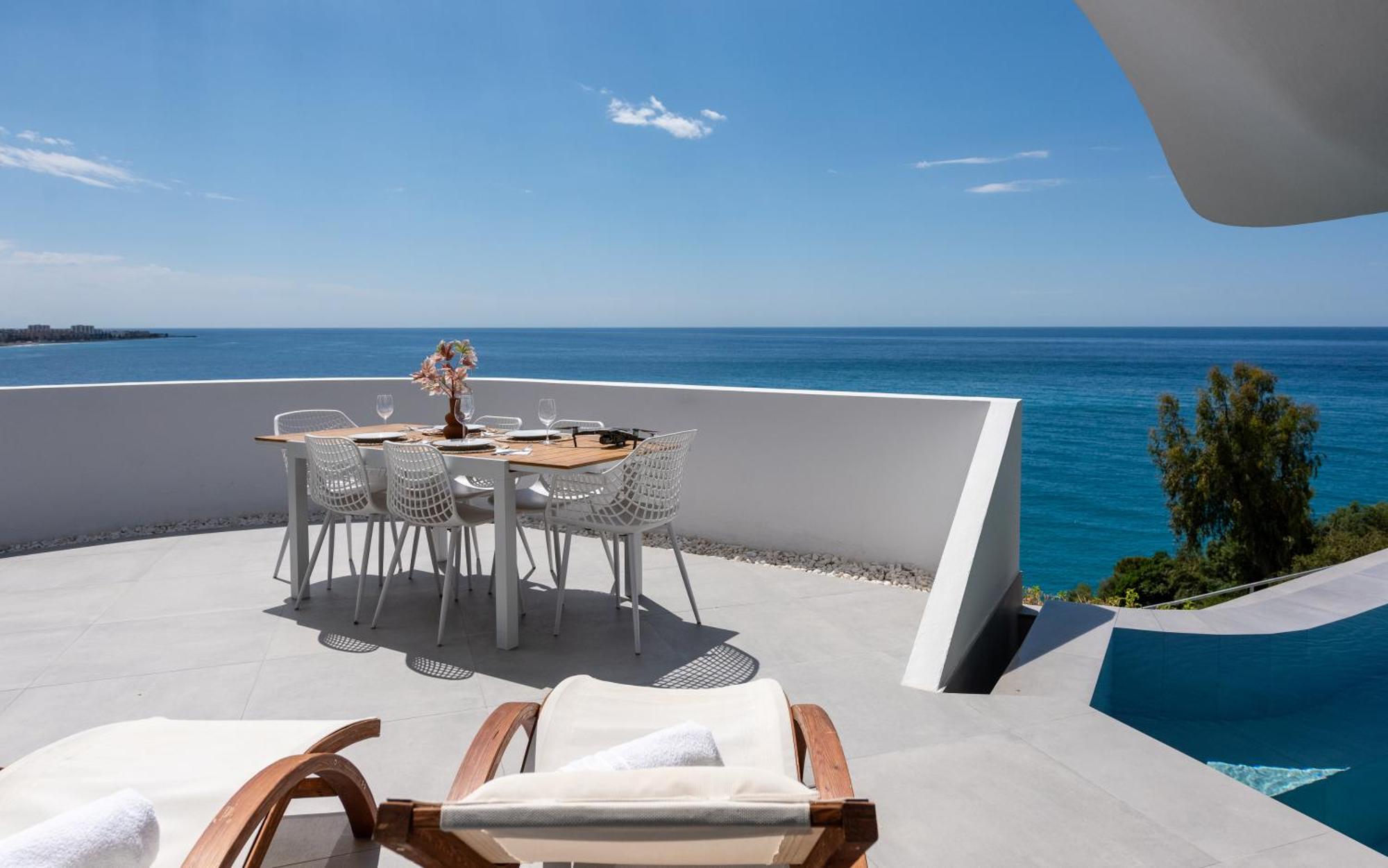 Rentitspain Casa Del Acantilado Piscina Climatizada Салобренья Екстер'єр фото