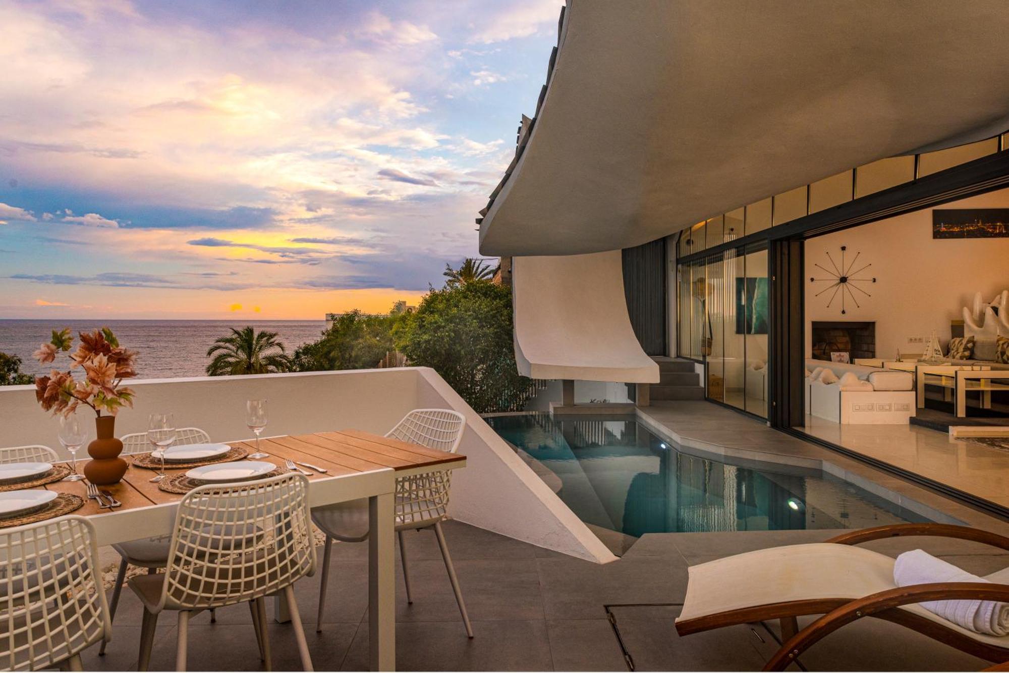 Rentitspain Casa Del Acantilado Piscina Climatizada Салобренья Екстер'єр фото