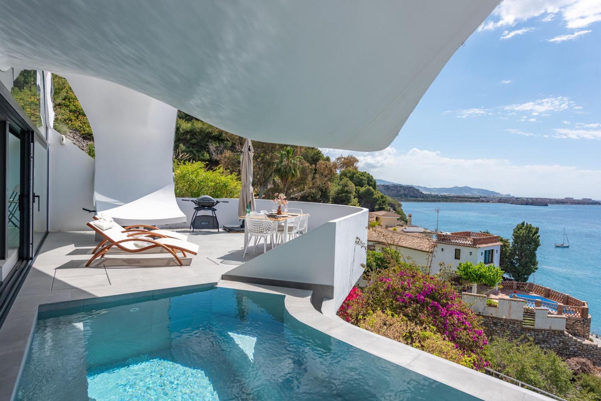 Rentitspain Casa Del Acantilado Piscina Climatizada Салобренья Екстер'єр фото